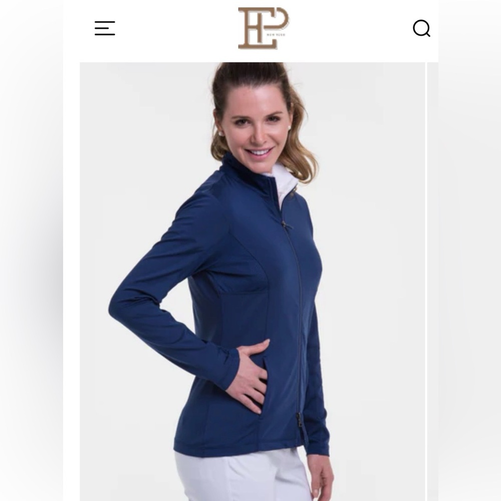 CLEAN GOLF EP New York Navy Blue Jacket Medium